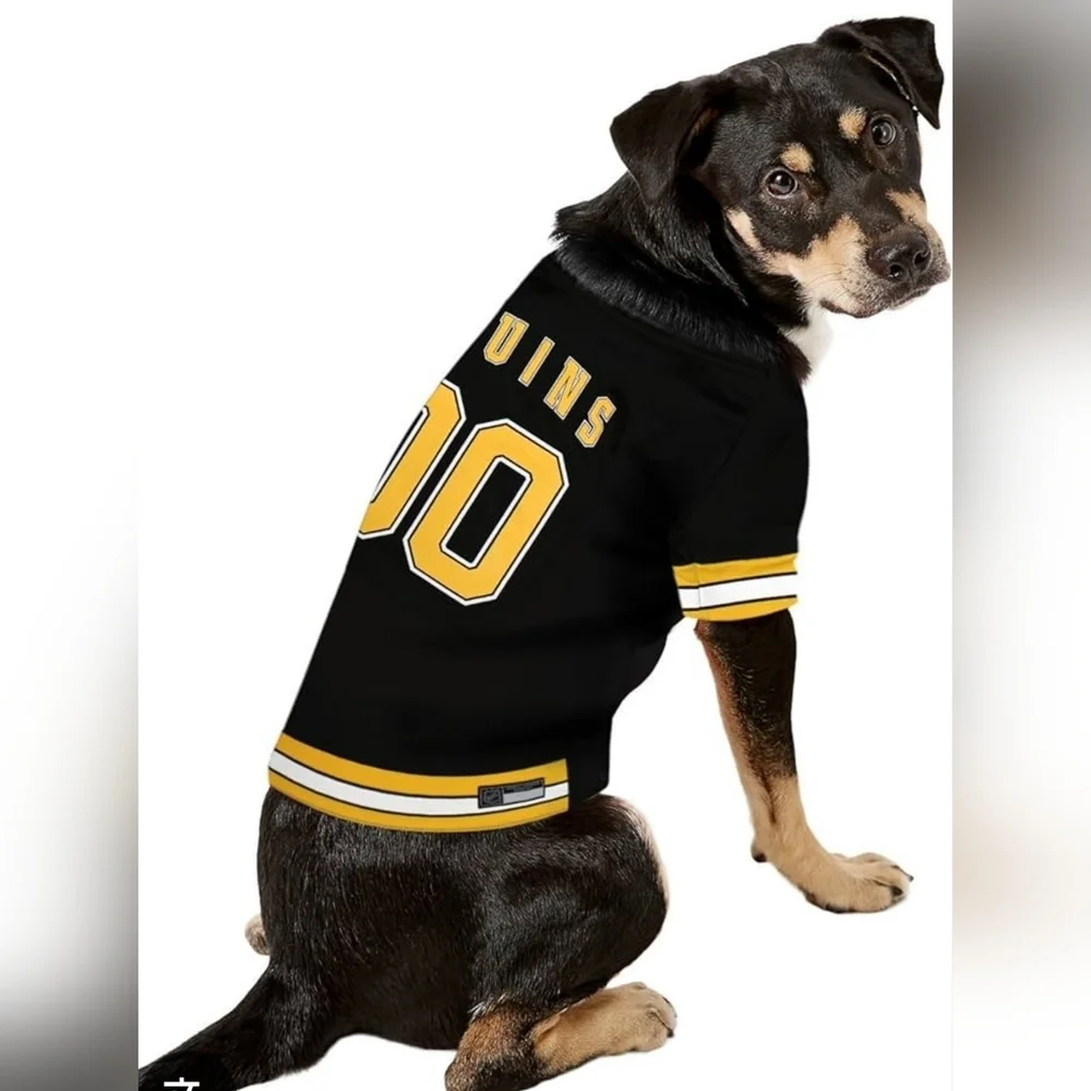 NHL Pet Apparel Boston Bruins Jersey - Size XL Black And Yellow New
